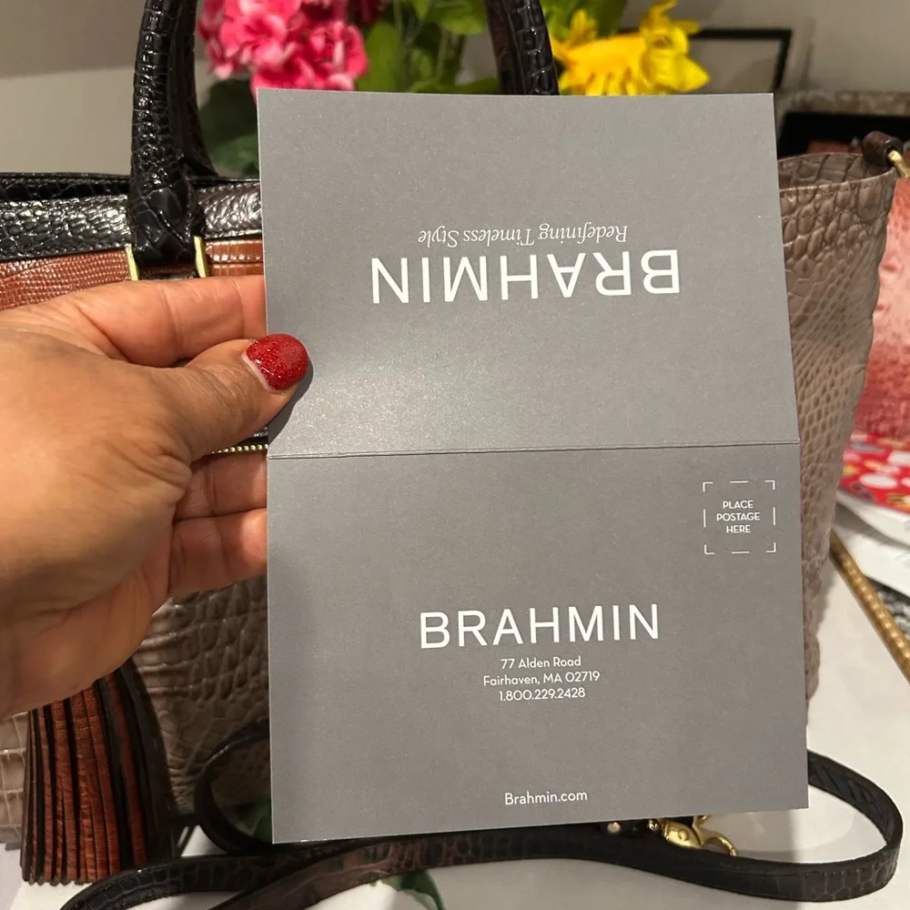 Brahmin Osprey Tri-Texture Anna Satchel